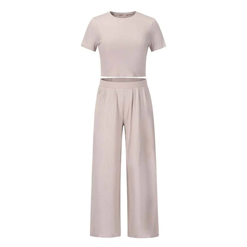 Nyssa - Ensemble deux pièces décontracté top + pantalon - Image 9