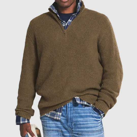 Pull zippé élégant en cachemire - Image 3