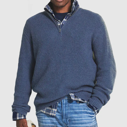 Pull zippé élégant en cachemire - Image 4