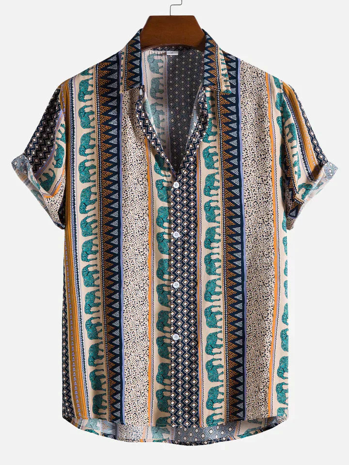 Oliver - Chemise manches courtes imprimé éléphant - Image 4