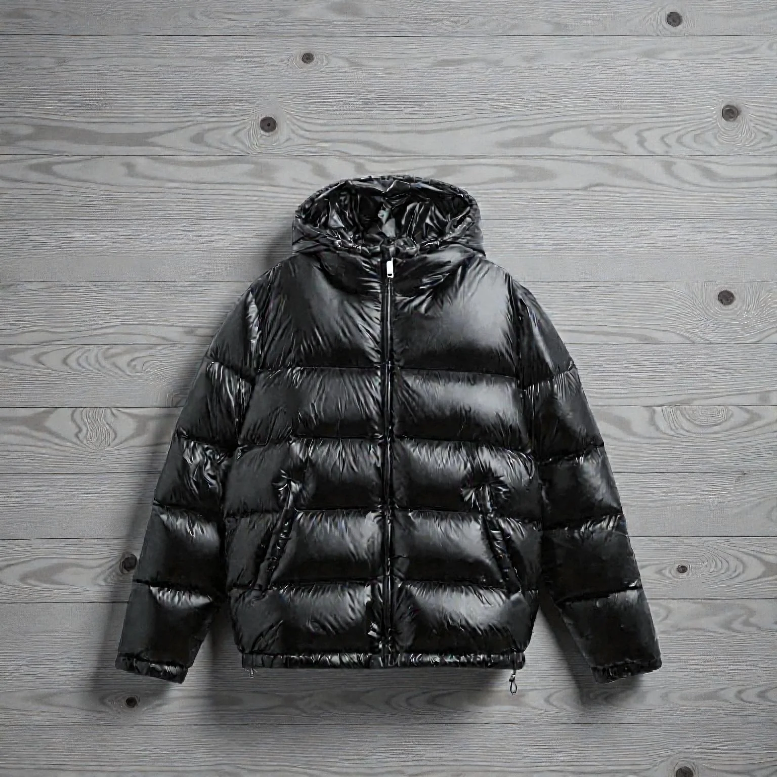 Veste à capuche zippée manches longues avec poches - Image 4