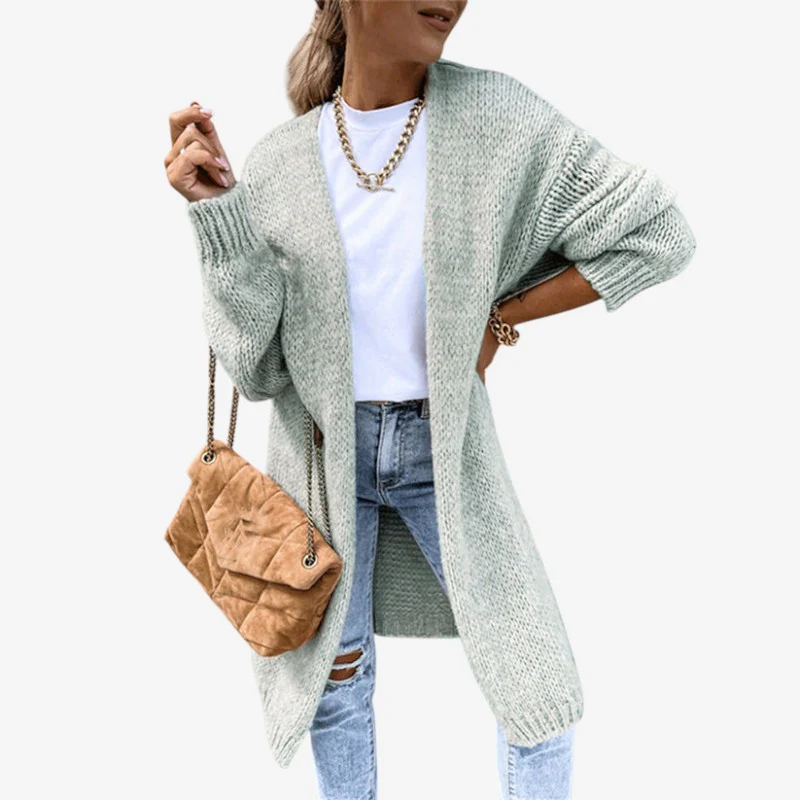 Cardigan Olivia manches longues coupe haute - Image 2