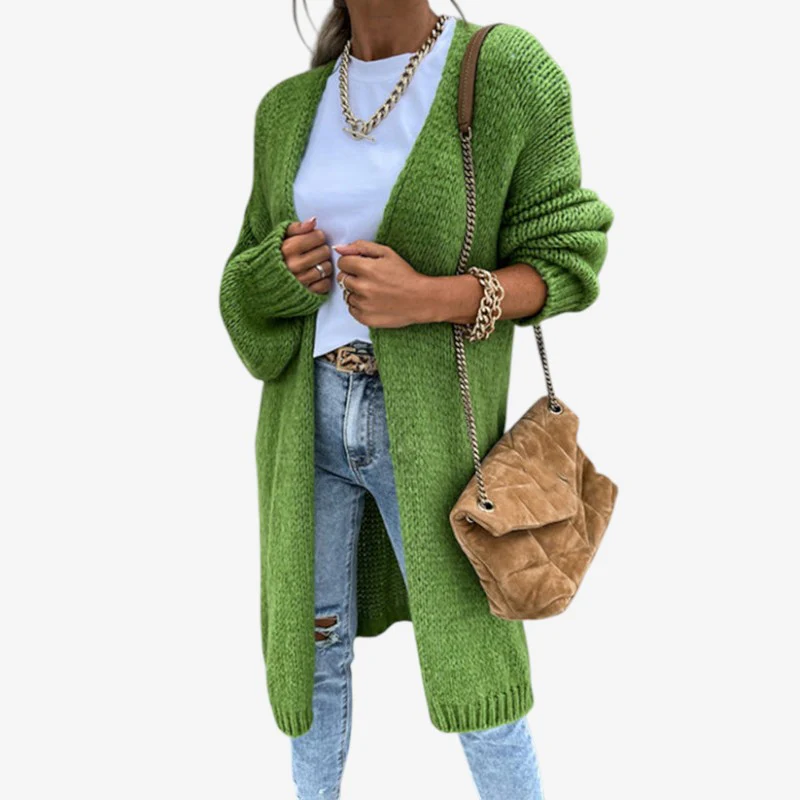 Cardigan Olivia manches longues coupe haute - Image 3