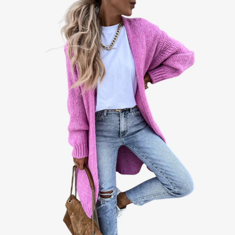Cardigan Olivia manches longues coupe haute - Image 5