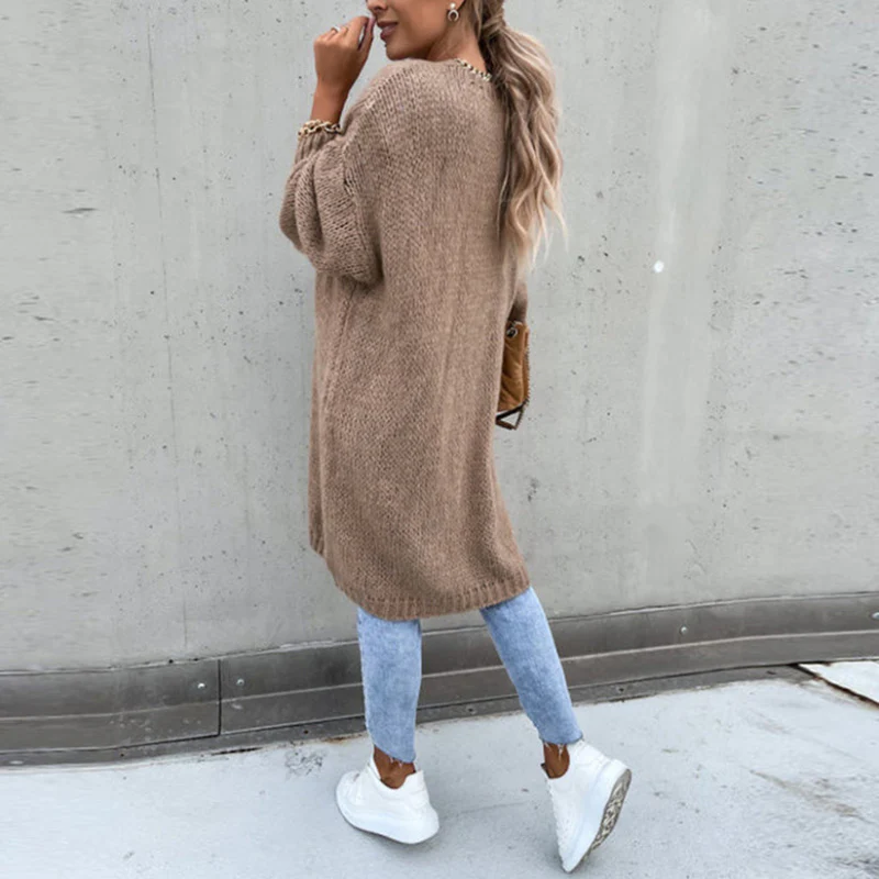 Cardigan Olivia manches longues coupe haute - Image 7