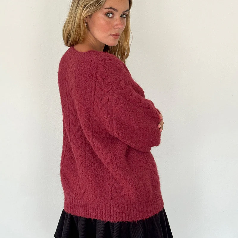 Cardigan femme maille manches longues boutonné - Image 4