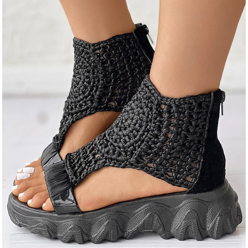Sandales femme en maille à enfiler - Image 4