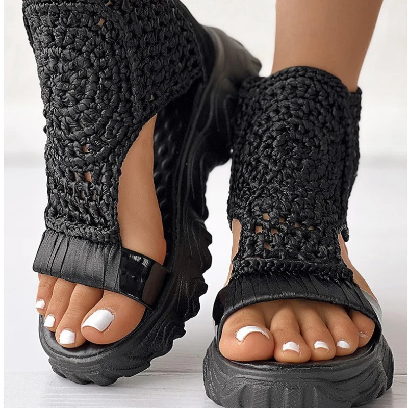 Sandales femme en maille à enfiler - Image 5