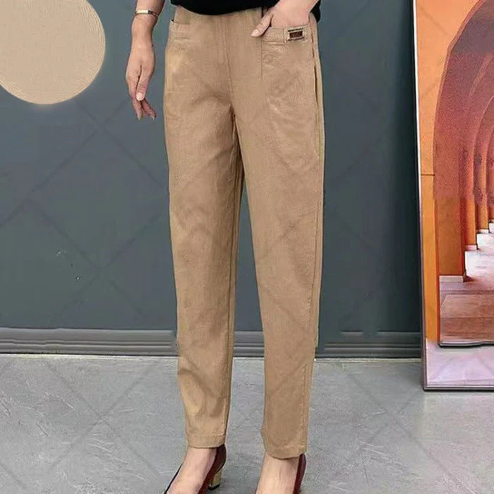 Oriana - Pantalon droit femme avec poches