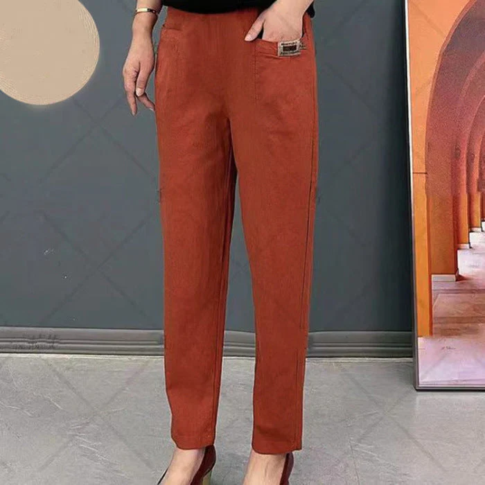 Oriana - Pantalon droit femme avec poches - Image 5