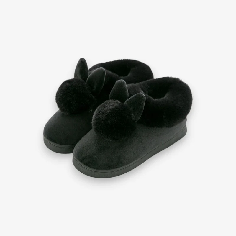 Bottes femme fourrure bout rond semelle plate - Image 3