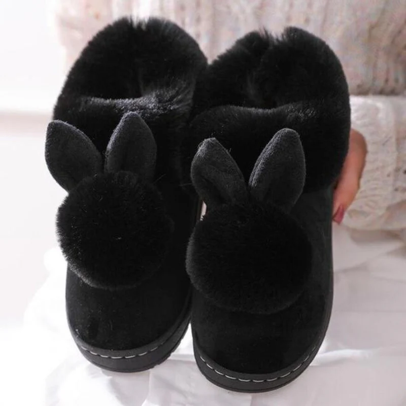 Bottes femme fourrure bout rond semelle plate - Image 6