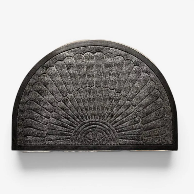 Paillasson demi-lune antidérapant pour entrée