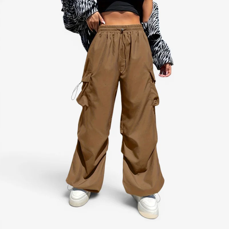 Pantalon ample à jambes larges pour femme avec poches - Image 2