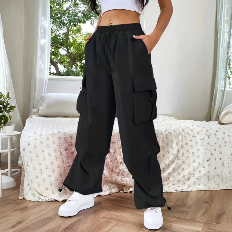 Pantalon ample à jambes larges pour femme avec poches - Image 5