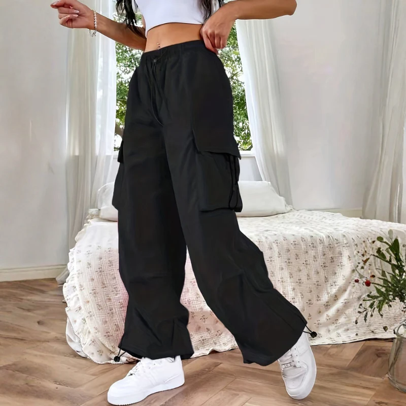 Pantalon ample à jambes larges pour femme avec poches - Image 7