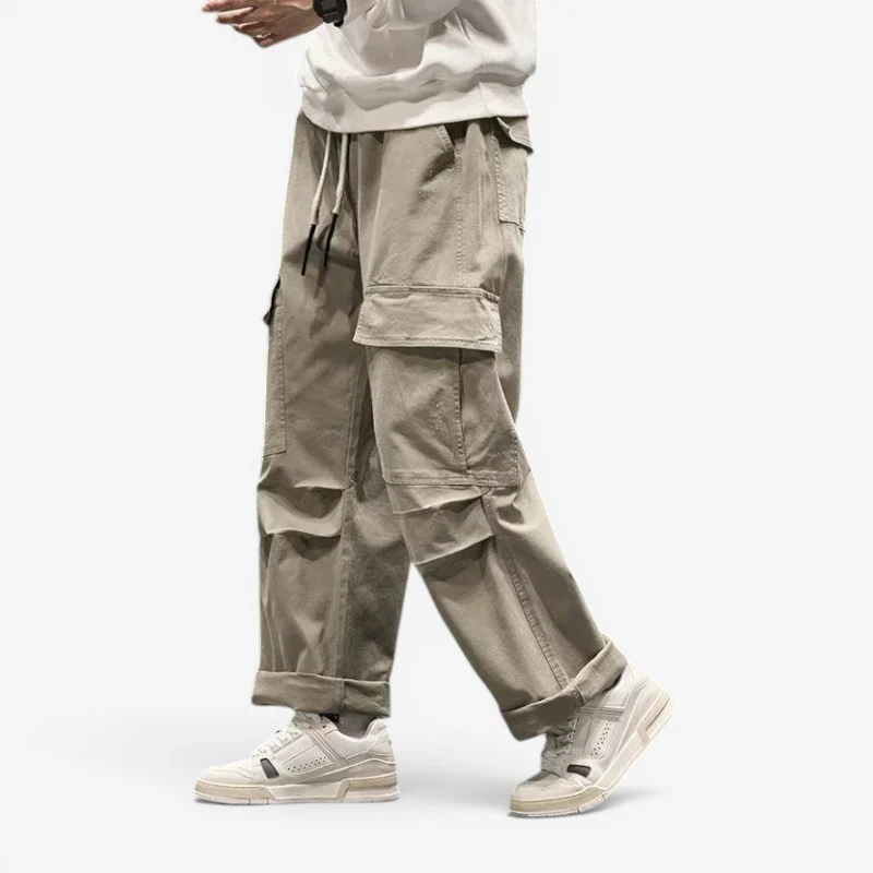 Pantalon cargo homme jambes larges cordon - Image 2