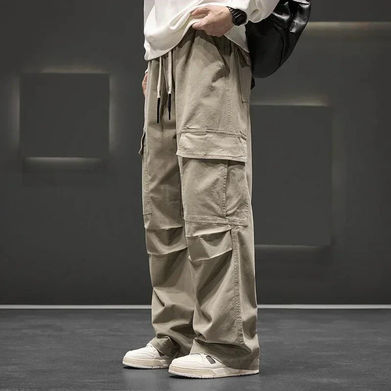 Pantalon cargo homme jambes larges cordon - Image 7