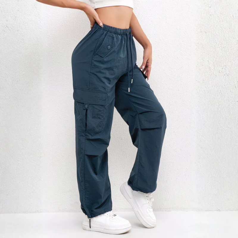 Pantalon femme coupe large avec multiples poches - Image 10