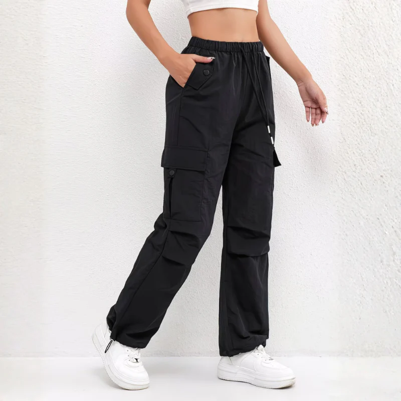 Pantalon femme coupe large avec multiples poches - Image 11