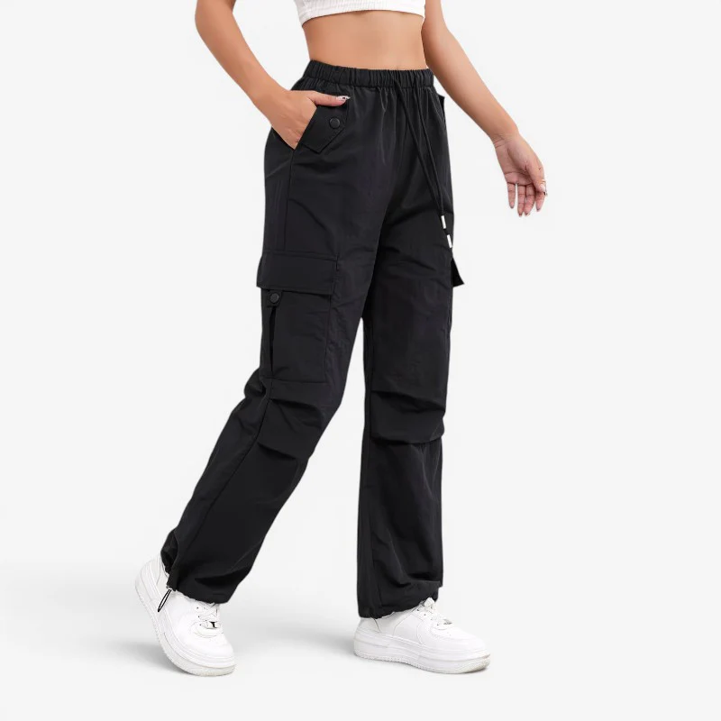 Pantalon femme coupe large avec multiples poches - Image 2