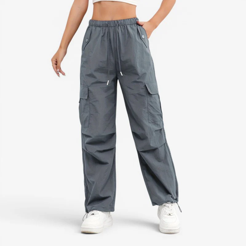 Pantalon femme coupe large avec multiples poches - Image 4