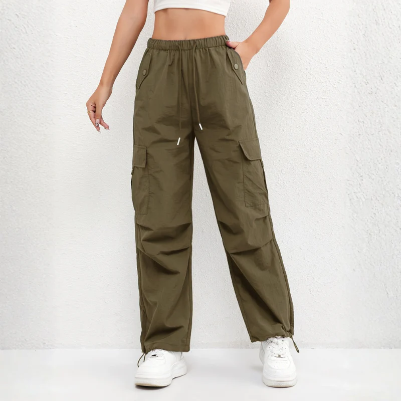 Pantalon femme coupe large avec multiples poches - Image 8