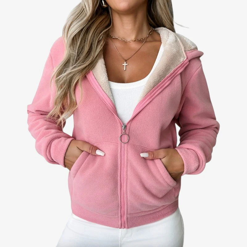 Sweat à capuche zippé doublé polaire - Image 3