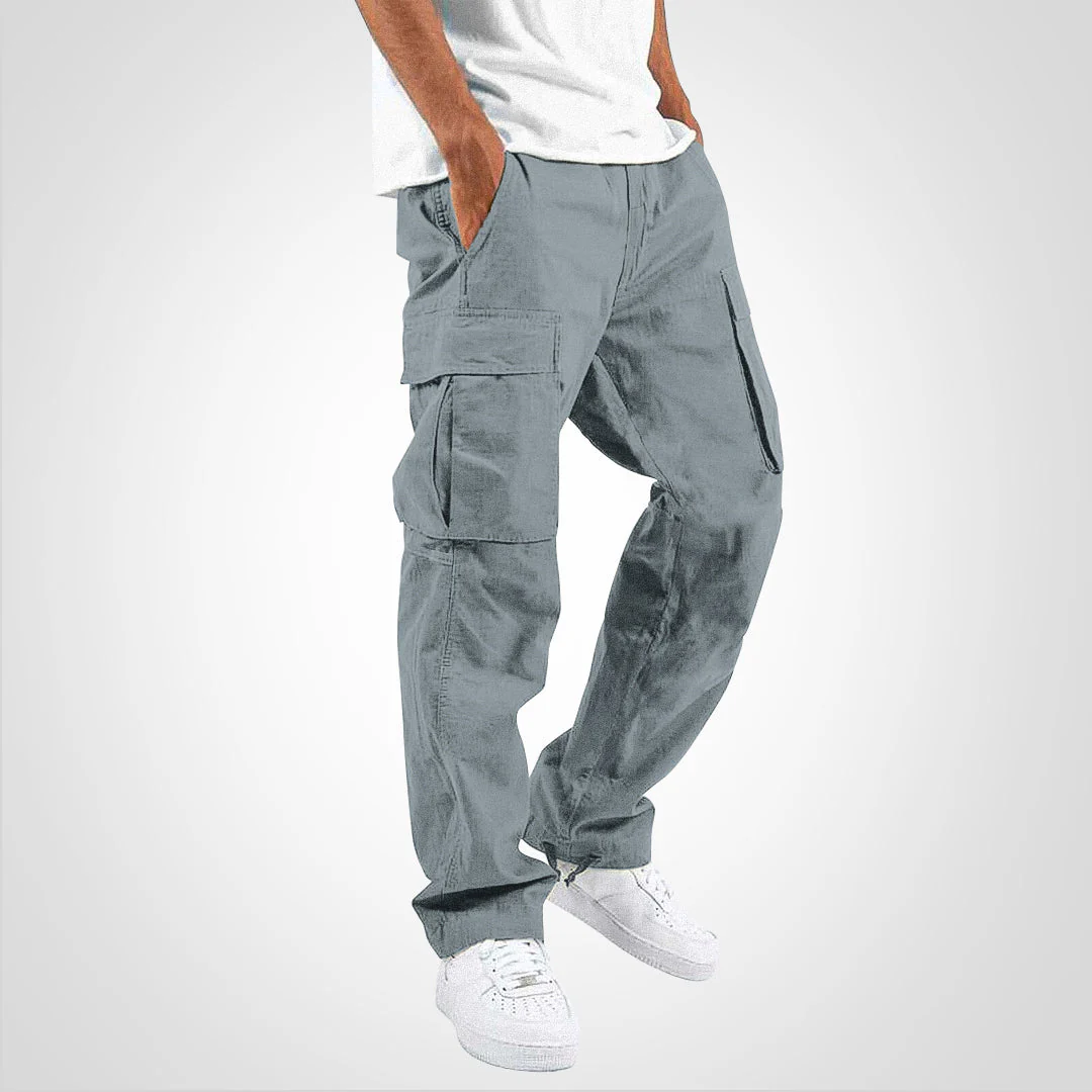 Pantalon cargo à poches multiples avec taille standard - Image 3