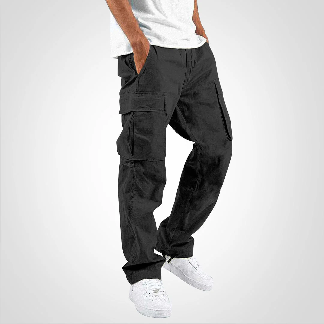 Pantalon cargo à poches multiples avec taille standard - Image 4