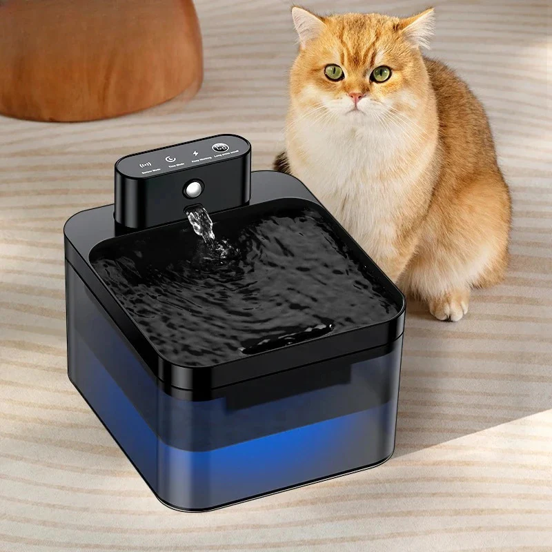 Fontaine à eau sans fil pour chat avec USB - Image 3