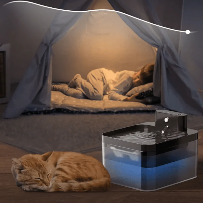 Fontaine à eau sans fil pour chat avec USB - Image 5