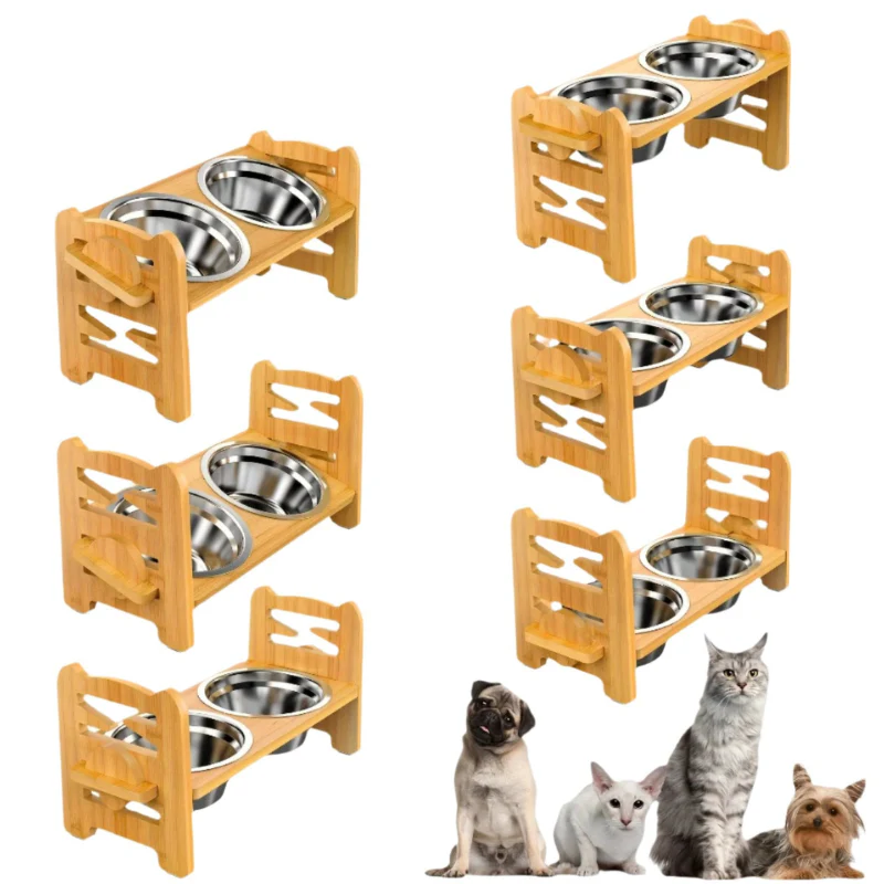 Support Surélevé Antidérapant pour Chien avec Double Gamelle - Image 3