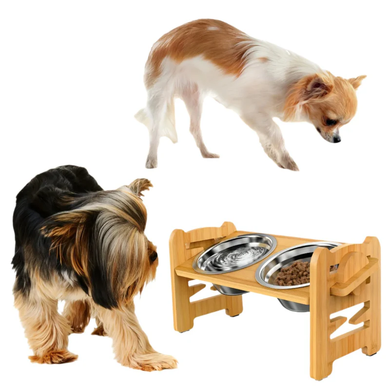 Support Surélevé Antidérapant pour Chien avec Double Gamelle - Image 7