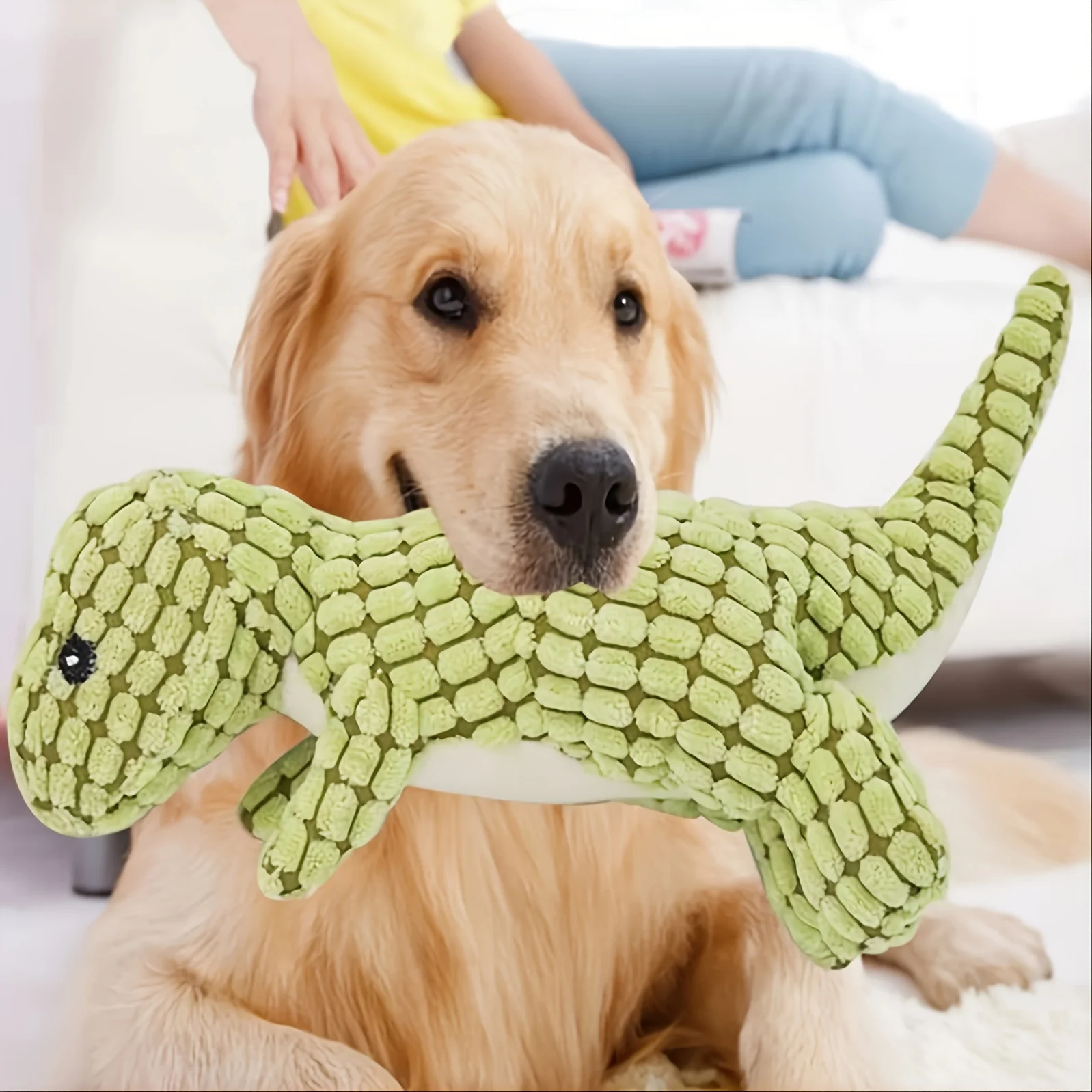 Jouet dinosaure en peluche doux pour animaux - Image 4