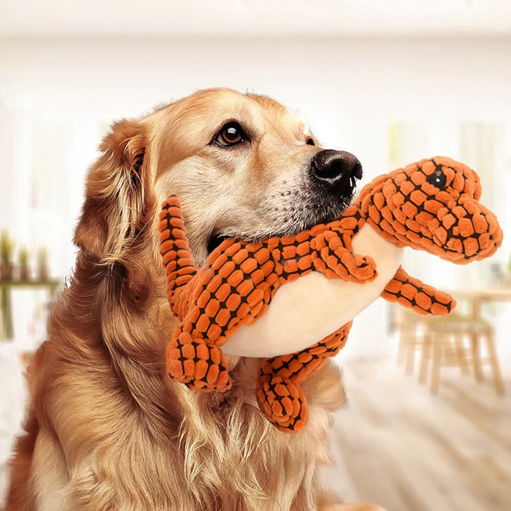 Jouet dinosaure en peluche doux pour animaux - Image 6