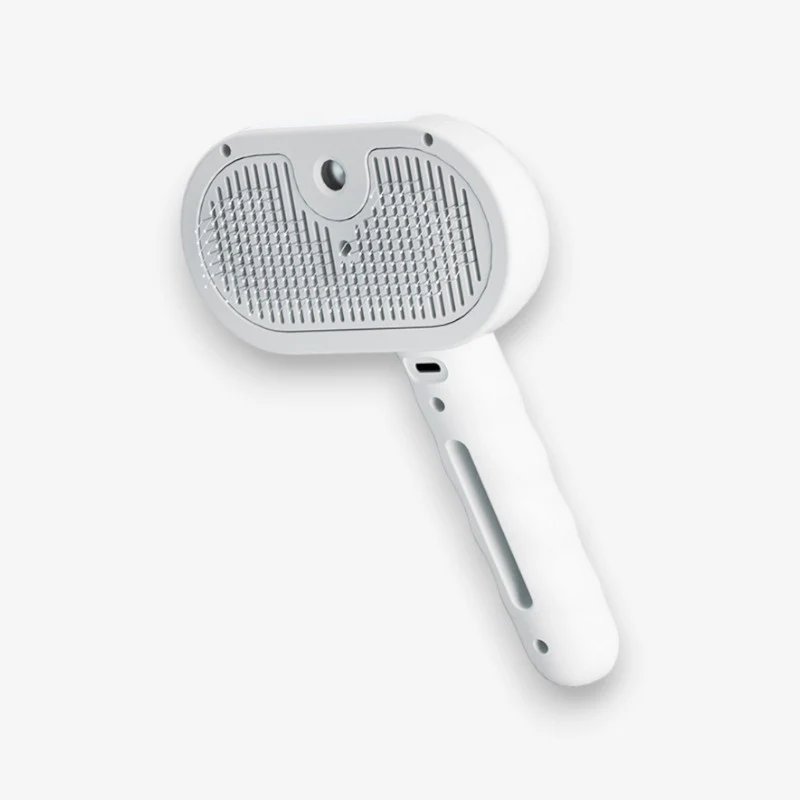 Brosse peigne vapeur pour chien avec spray