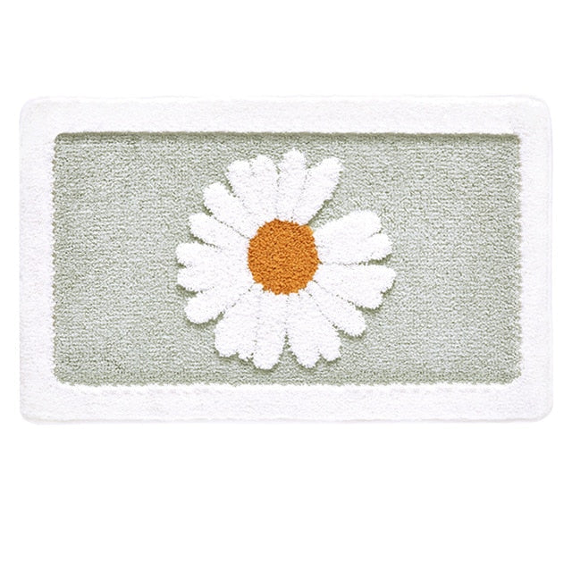 Tapis de Bain Rembourré à Motifs Floraux - Image 6