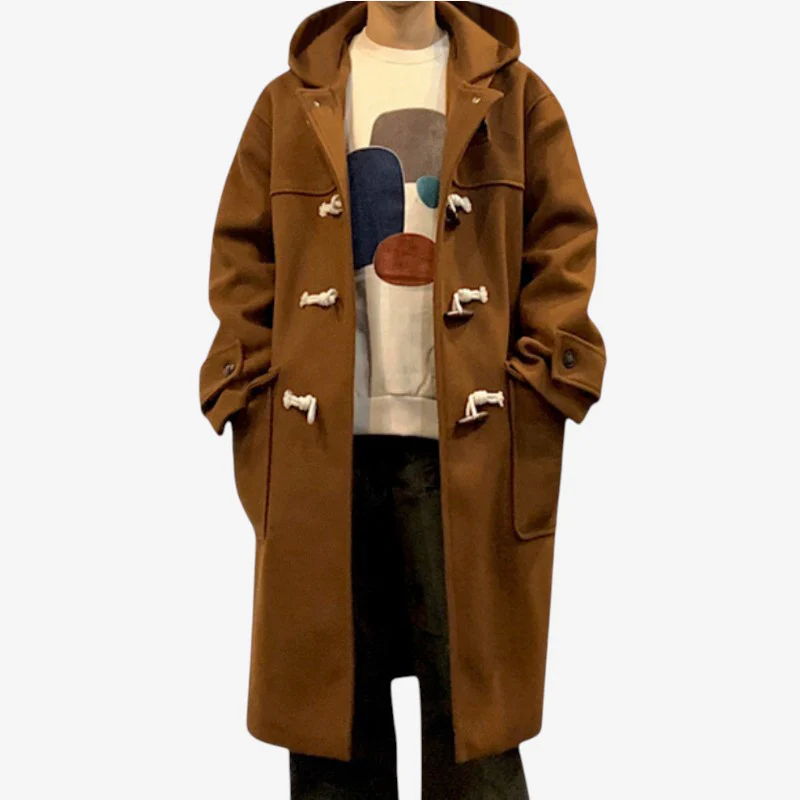 Peter – Manteau long boutonné avec poches - Image 2