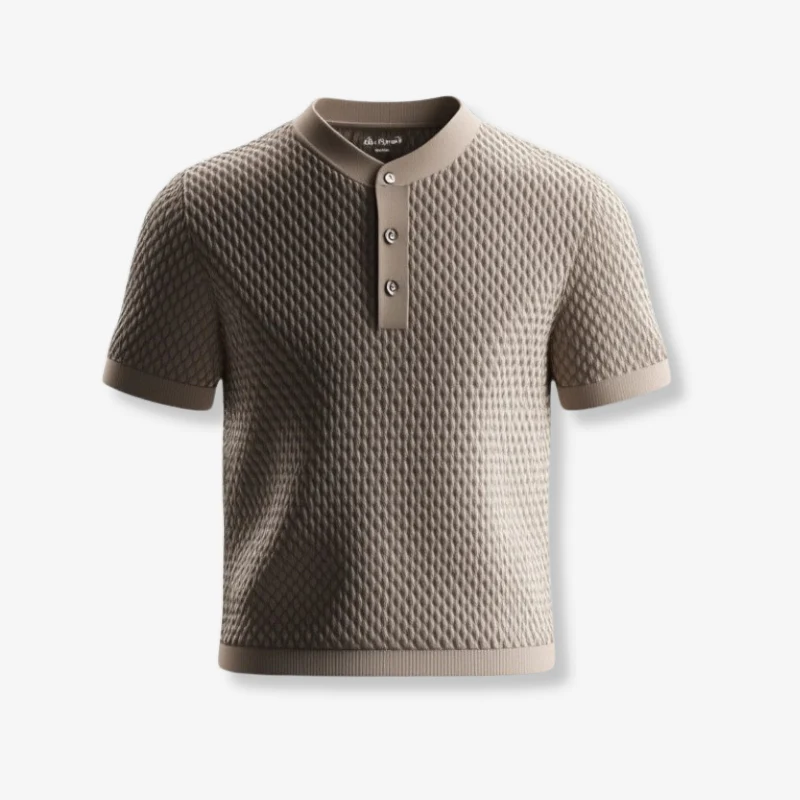 Chemise homme manches courtes coupe ajustée à boutons - Image 4