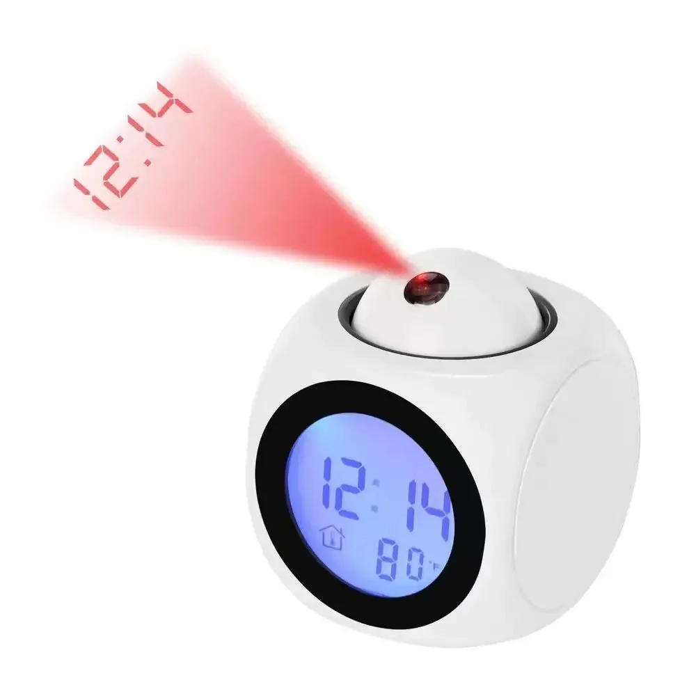 Réveil numérique avec projection LED