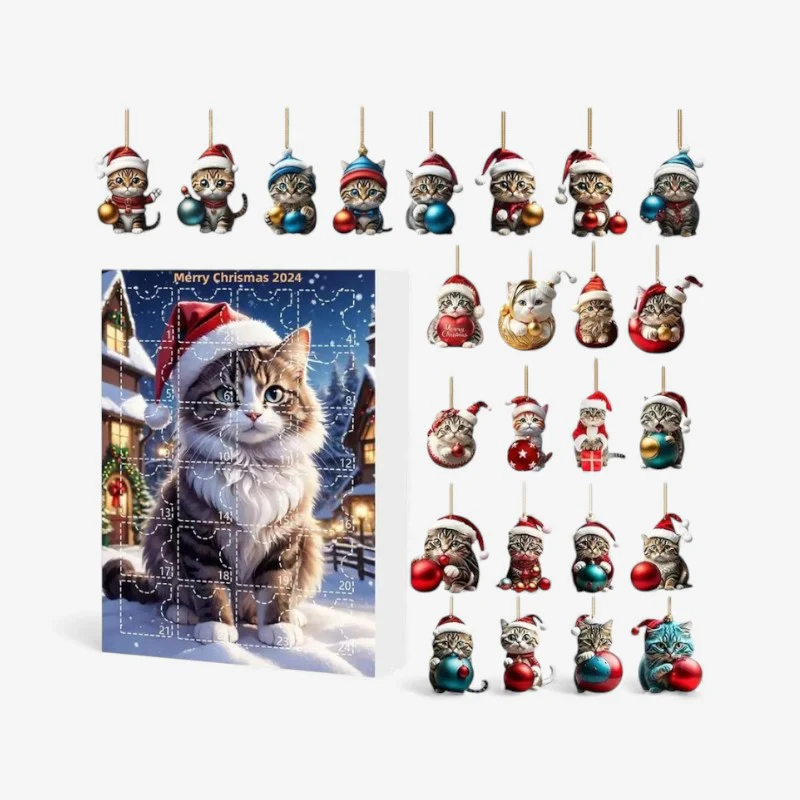 Calendrier de l’Avent Noël PurrFest chats