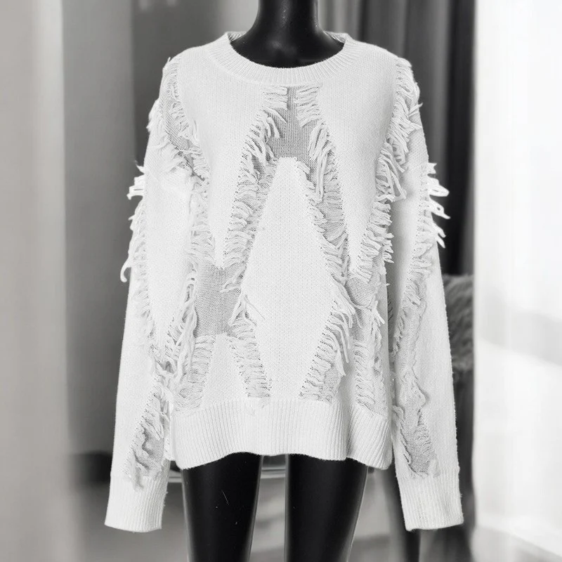Cardigan oversize femme col rond - Image 2