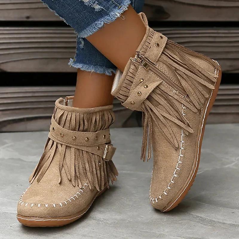 Bottines élégantes avec franges - Image 5