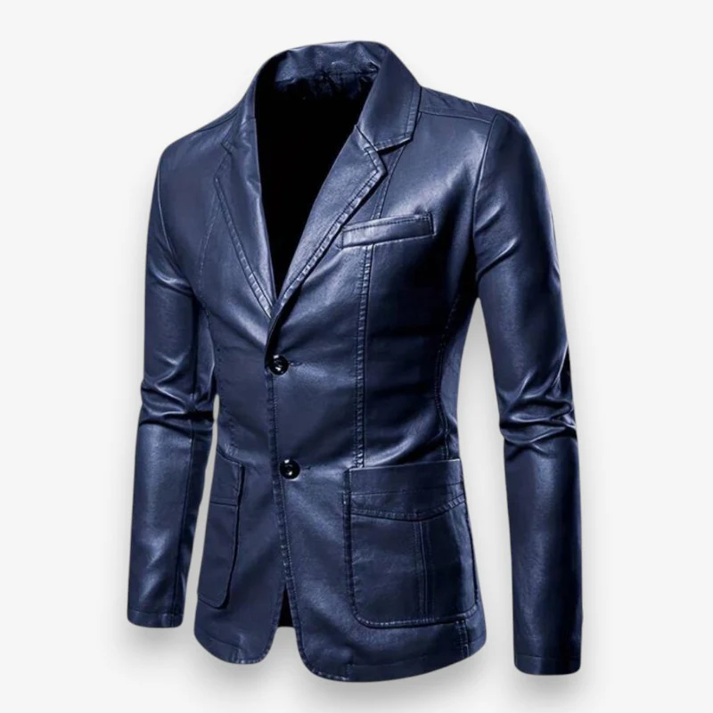 Veste en cuir manches longues - Image 4