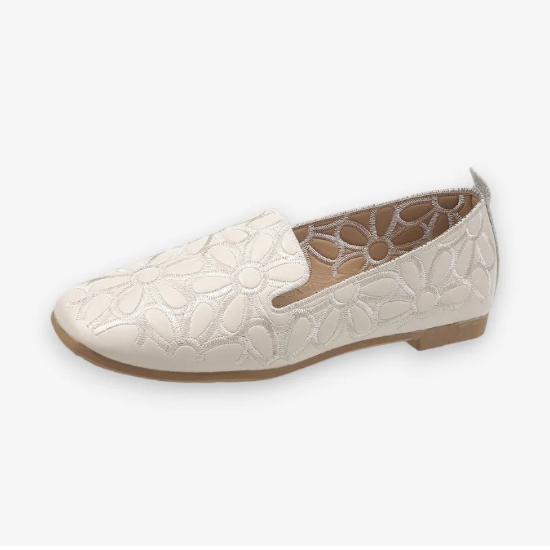 Mocassins slip-on à motif floral - Image 2