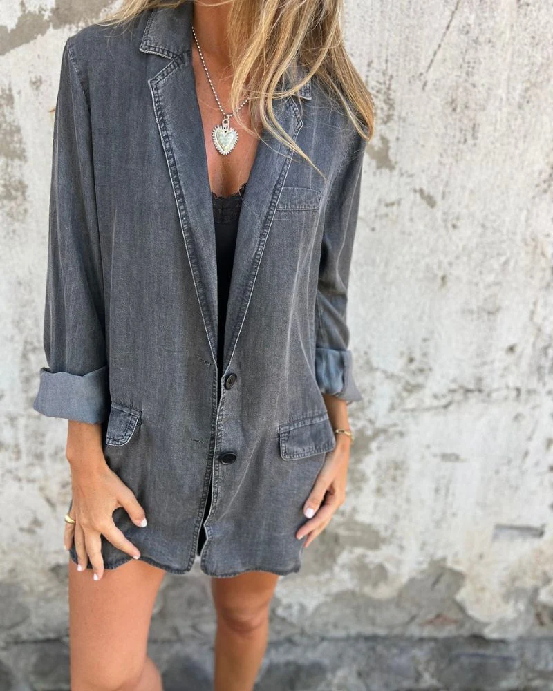 Renlo – Blazer Homme Décontracté en Denim - Image 3