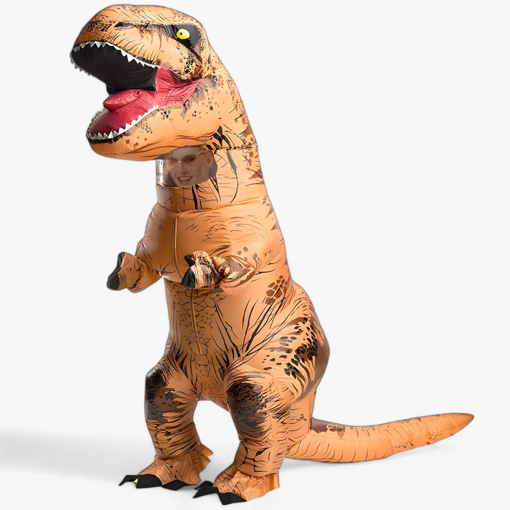 Costume gonflable T-Rex avec ventilateur intégré
