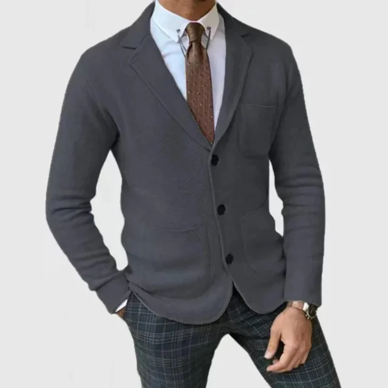 Blazer homme col à revers manches longues - Image 4