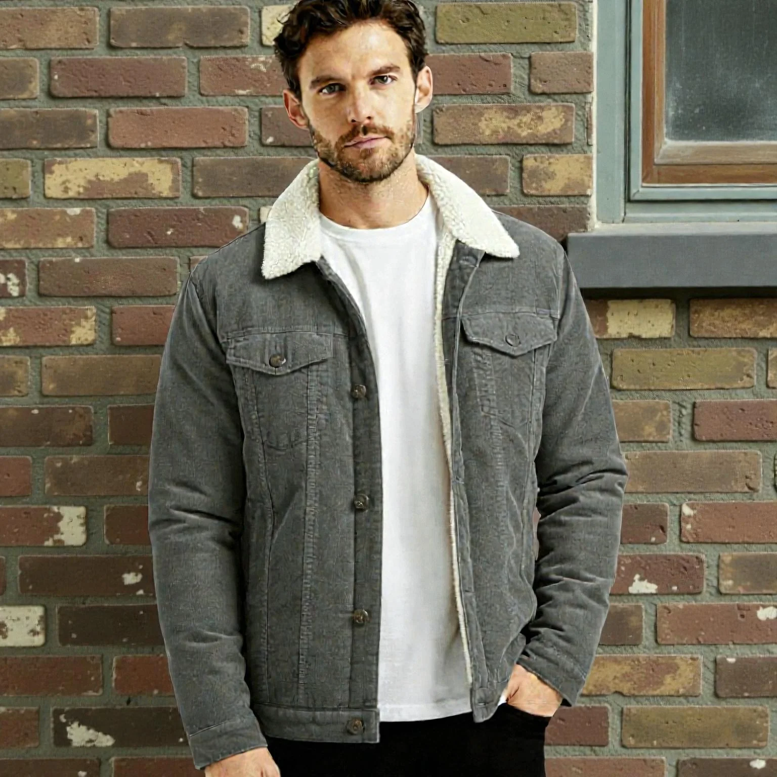 Veste boutonnée manches longues - Image 5